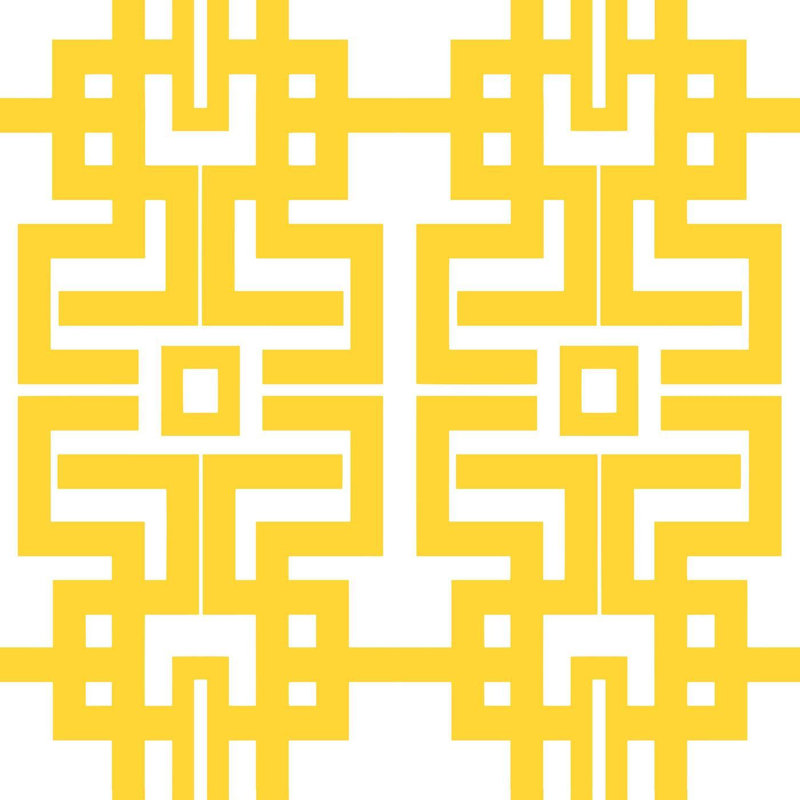 Rouleau de papier peint aztèque L 10 pi x l 24 po The Blush Label, Jaune souci, Faux Grasscloth