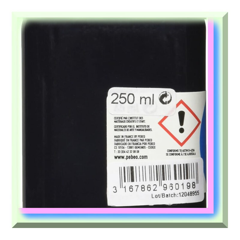 Black Fabric Paint 250ml