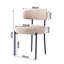 Neshaun 75.95cm H Upholstered Metal Side Chair-2056511918