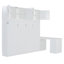 Lit escamotable peu encombrant avec rangement, grand lit escamotable en bois aggloméré pour maison moderne