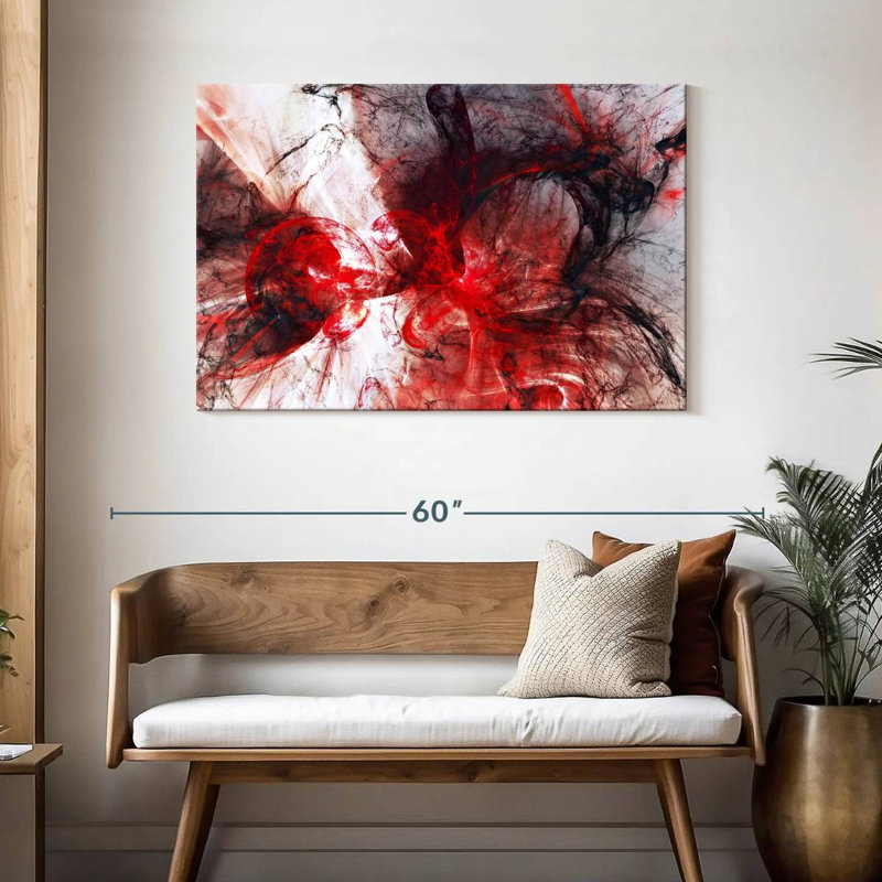 Avery Vampire Blood Abstract, 30" H x 45" W