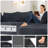 Compression Sectionals, 100 Inch Corduroy Modern L Shape For Home
