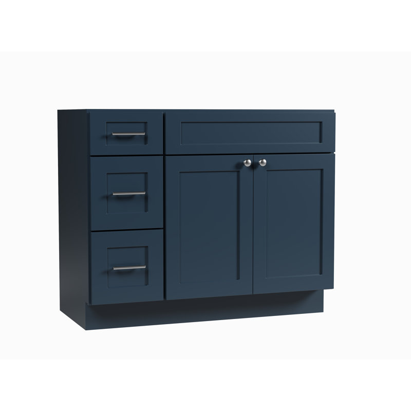 Base de meuble-lavabo simple 42 po Disar, Bleu