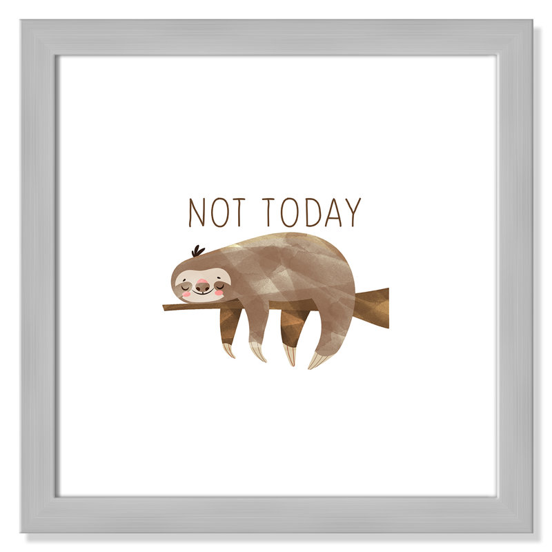 Do It Not Today, H 10 po x l 10 po x P 0,63 po, Encadré de boîte argent