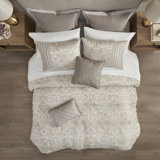 Emilia 12 Piece Jacquard Comforter Set with Bed Sheets