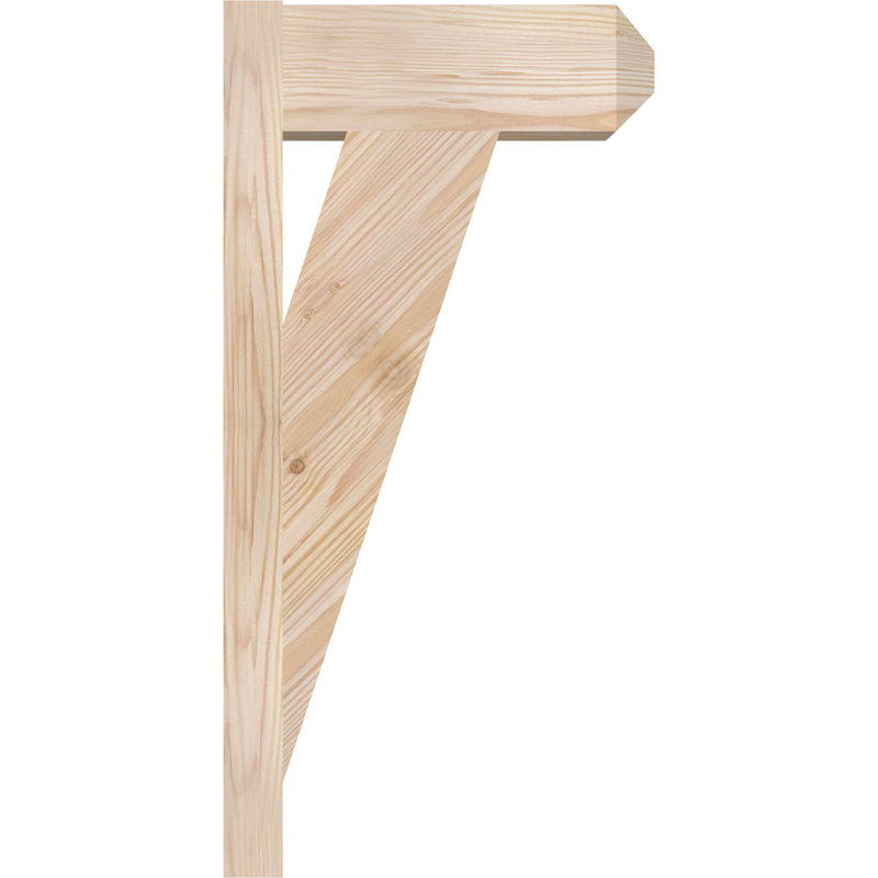 Artisan traditionnel en bois rustique, Sapin Douglas de 5 1/2 po (lisse), P 12 po x H 24 po