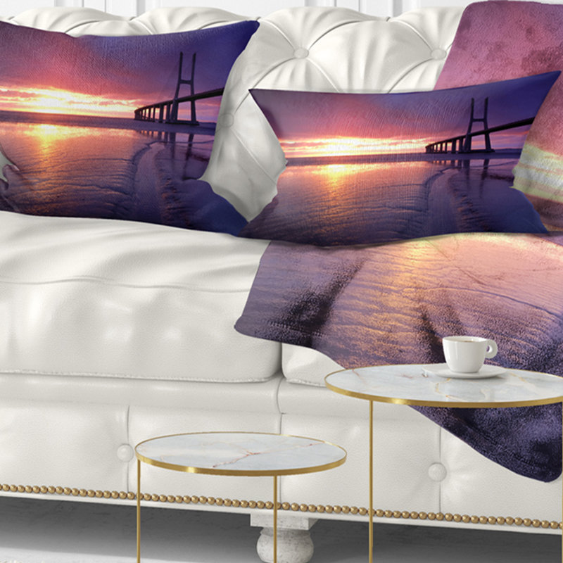 Coussin de pont Pier Seascape, Rectangulaire, 12 po x 20 po