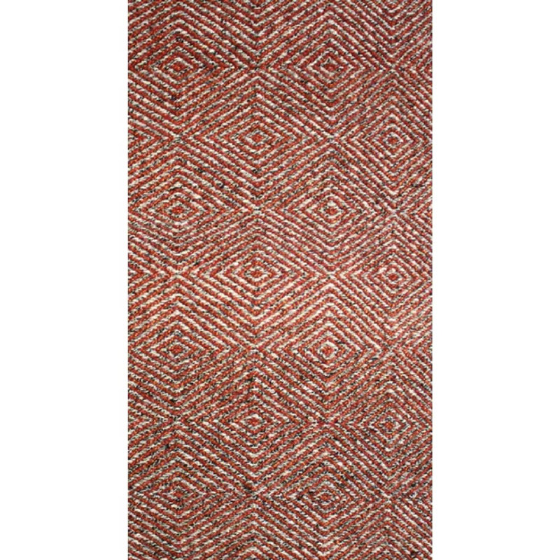 Dazzler Geometric Area Rug in Red, Rectangle 5' x 7'