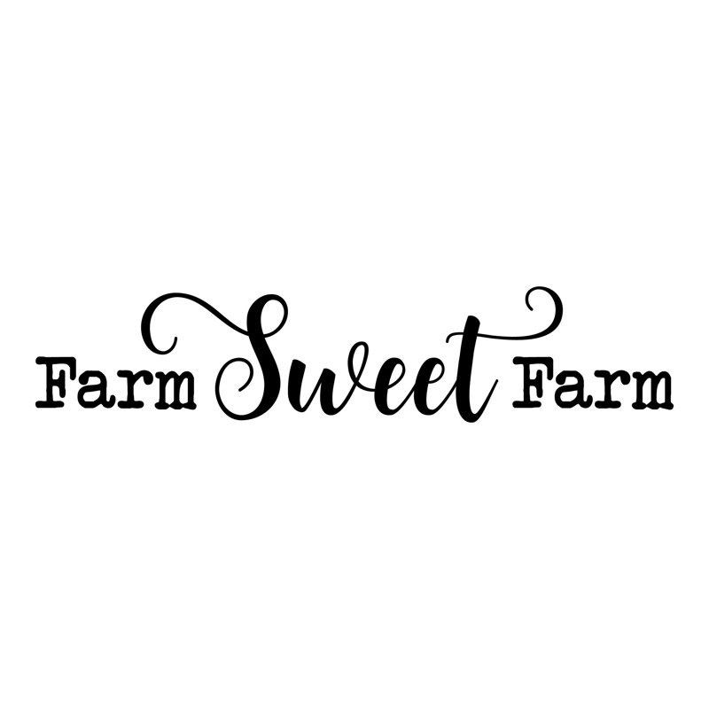 Text & Numbers Wall Decal