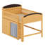 Structure de lit contemporaine avec rangement à plusieurs compartiments, garde-robe ouverte et éclairage programmable-329209820