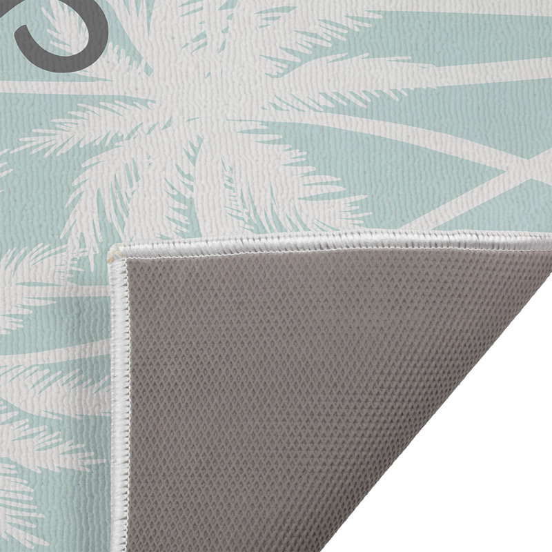 Paillasson Palm Surf Shack, Menthe, L 21 po x L 34 po