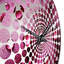 Horloge murale rose Kailee-1937151519