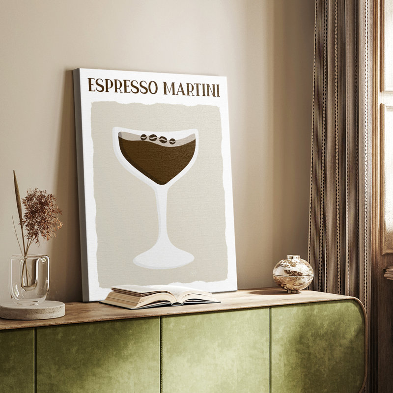 Martini espresso - Cavas enveloppés de galerie, H 60 po x l 40 po