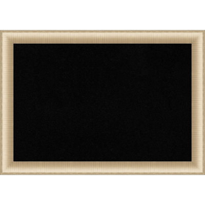 Elegant Brushed Honey Frame Amanti Art Cork Mounting / Installation Required and Wall Plastic Bulletin Board