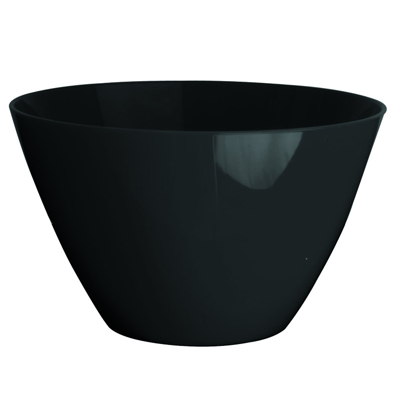 Bol rond en polycarbonate 4,75 po - 12 pièces, Noir, noir, noir, noir