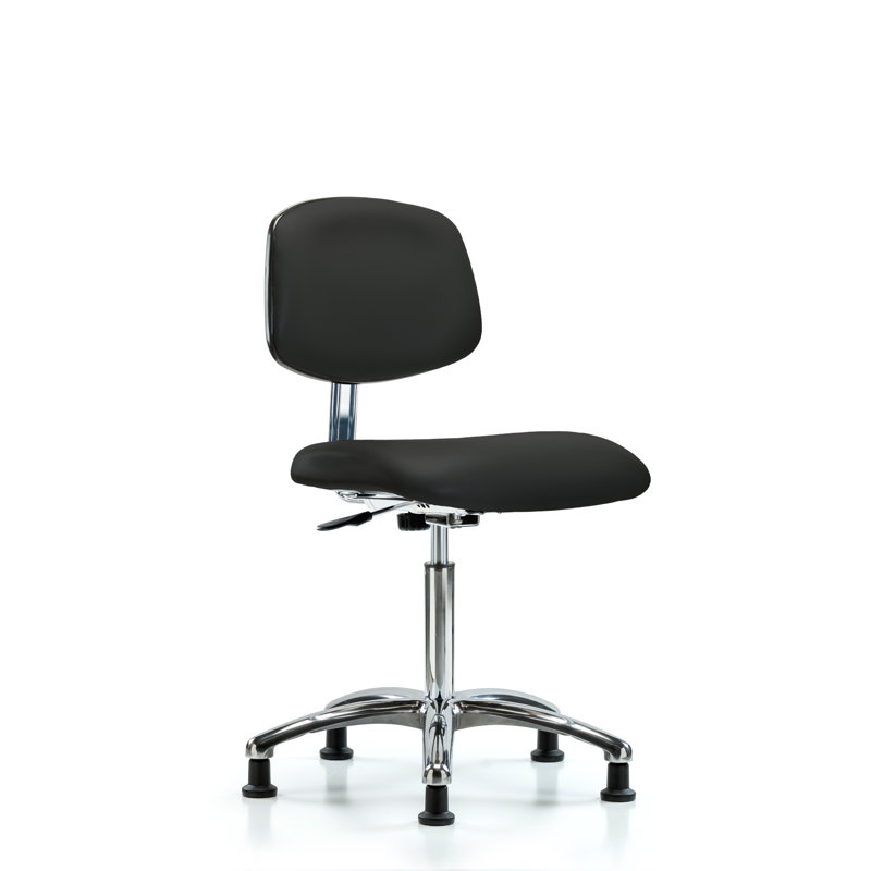 Chloe Task Chair, Black, Casters