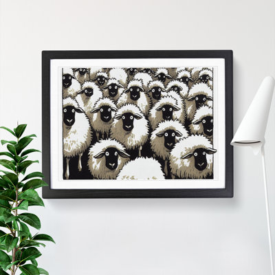 Curious Sheep - Framed Print