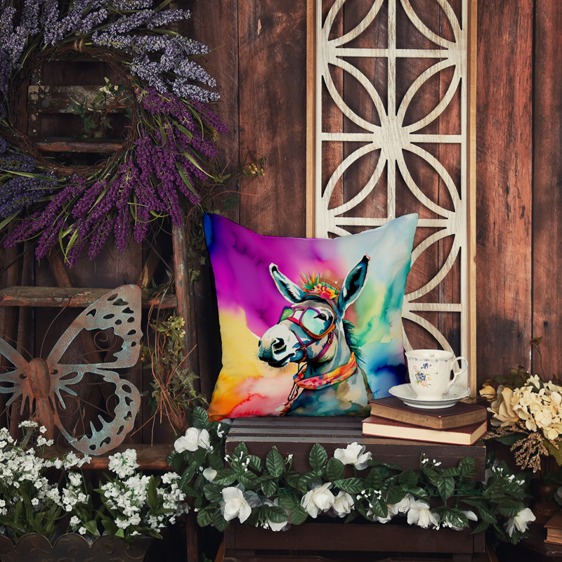 Coussin Hippie, H 14 po x l 14 po
