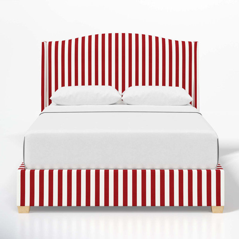 Lit tapissier standard Allis, Très grand, Canopy Stripe Red