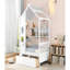 Cadre de lit double en bois avec 2 tiroirs, structure de lit pour enfant avec tablette de rangement-1695870354