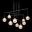 Luminaire suspendu mobile 10 lumières Fritz Globe - Hauteur totale standard-448949614-448949615