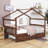 House Bed With Blackboard And Drawers, Classic Style, Creative Storage-552634193-552634207