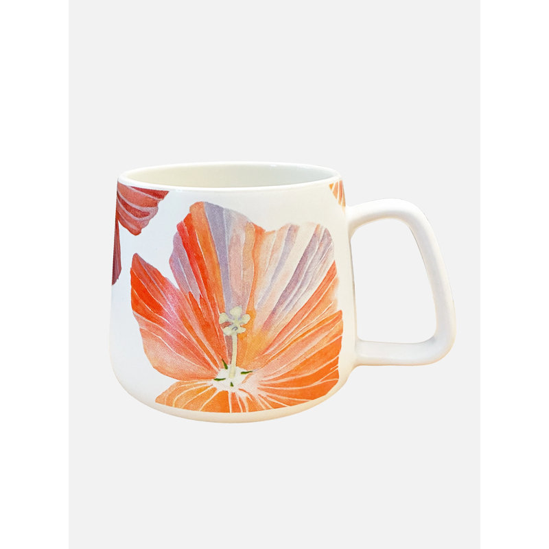 Tasse en porcelaine: Hibiscus
