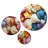 Colorful Pointillist Seashells I Animals Wall Decor on Metal