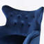 Chaise avec accoudoirs en velours Mid-Century-1503922373-1503922374