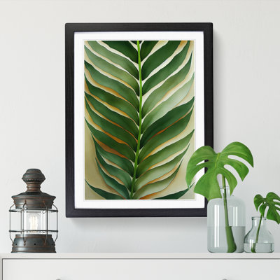 Addesyn Fern Leaf Textured - Picture Frame Print