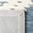 Hand Tufted Wool/Cotton Southwestern Rug in Ivory/Navy-1651384055