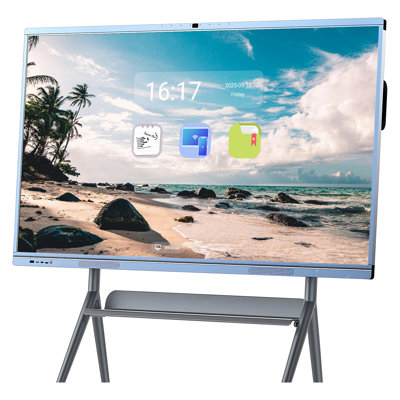 JYXCN Smart Board 55 Inch, All-in-One Touch Screen Interactive Whiteboard, Dual Syste Cloud Sharing Connects Remote Teams Smart Board , Ideal for Educ