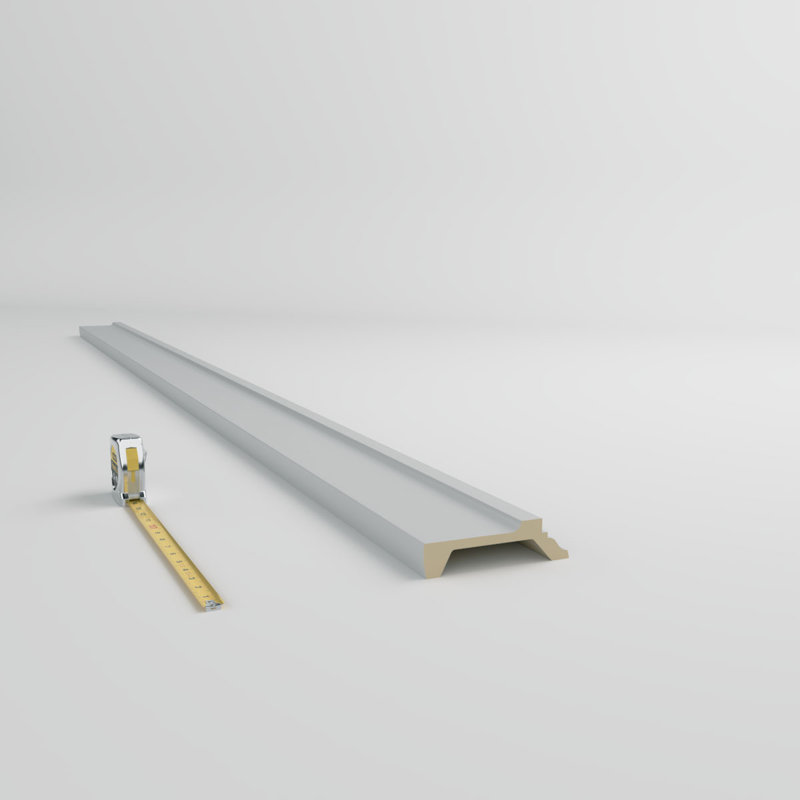Alora 96" Black Polyurethane Crown Moulding