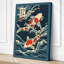 Koi in Winter Water Japandi - Wrapped Canvas-1945904033-1945904047