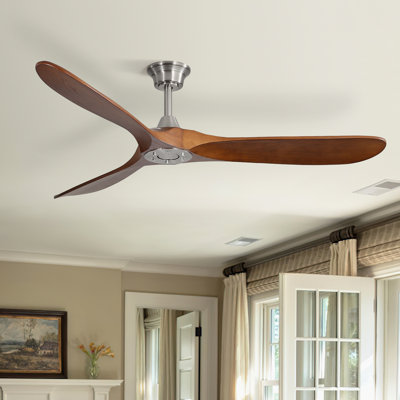 Nicola 60" 3 - Blade Standard Ceiling Fan with Remote Control