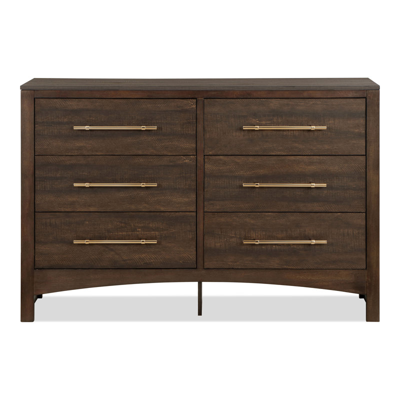 Brookstonval 6 Drawer 54" W Double Dresser