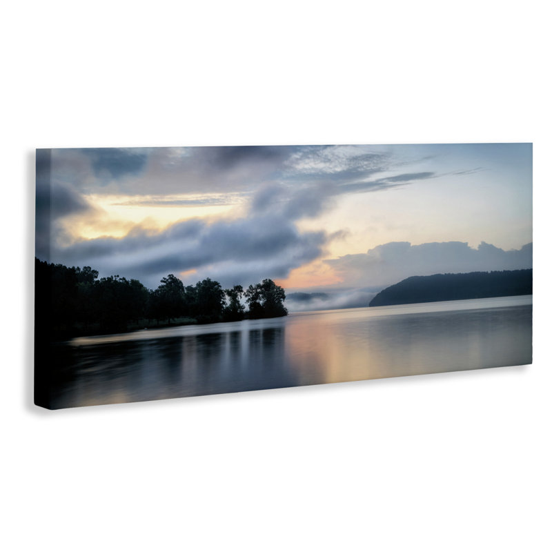 «Distant Fog Seascape Canvas», conception par D. Burt, H 13 po x l 30 po