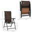 Fauteuil inclinable rotin en osier, brun