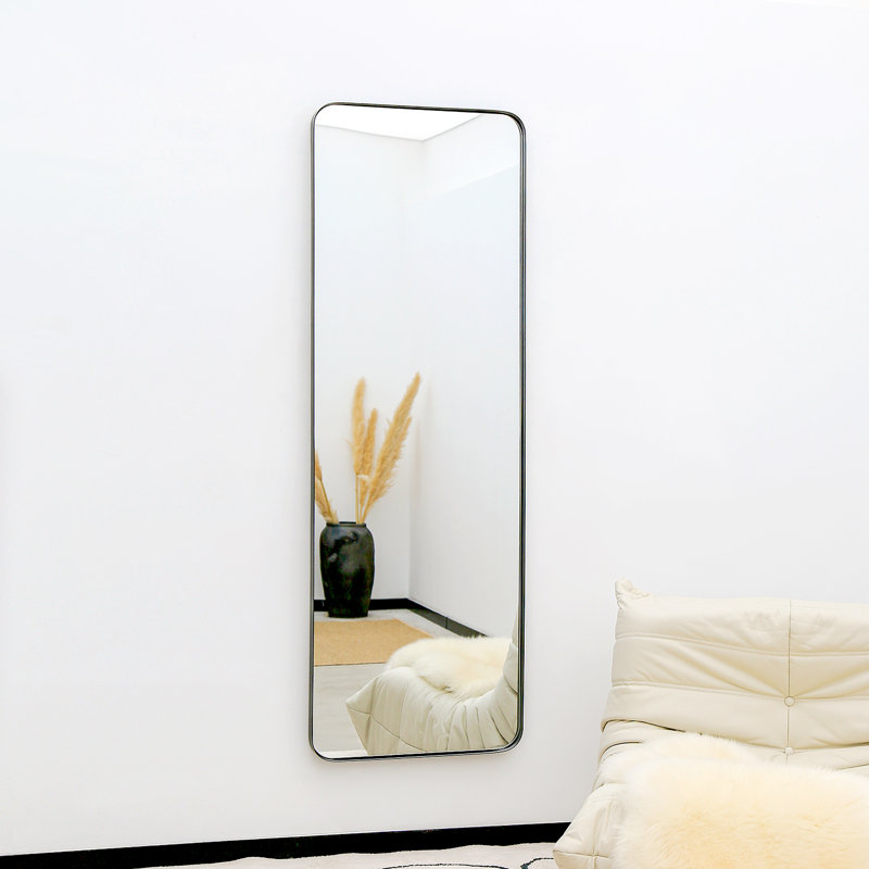 Miroir de salle de bain Duesbury, Noir, 65 po x 22 po