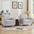 Barton Upholstered Fabric Living Room Accent Chair(Set Of 2)