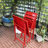 3 Piece Patio Bistro Set Of Foldable Square Table And Chairs-881522297