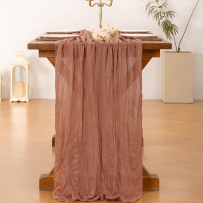 Chemin de table en étamine Cheesecloth