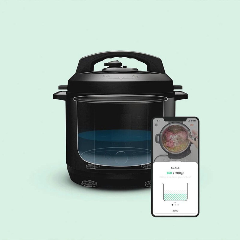 Chef Iq Multi-Functional Smart Pressure Cooker Rj40-6-Wifi, Pairs With App Via Wifi For Meals In An Instant, Built-In Scale & Auto Steam Release, 6 Qt (Refurbished)