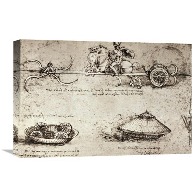 " Military Inventions Sketches " by Leonardo Da Vinci