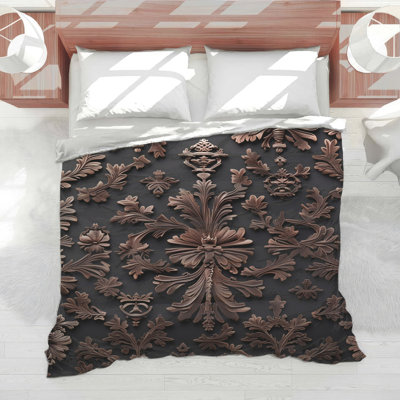 Édredon bronze à motifs ornementaux