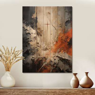 Clemansa - Spiritual Wood Print On Natural Pine Wood