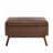 Mid-century modern square storage Ottoman-431949581