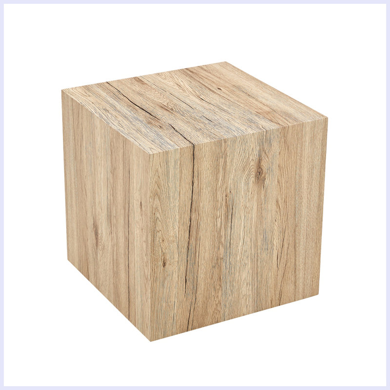 Kylier Coffee Table, 15.75" H x 15.75" W x 15.75" D, Dark Wood, Wood