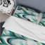 Ensemble de housse de couette géométrique Coastal Emerald and White-1931850160