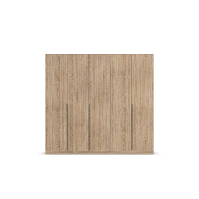 Alabama 2 Door Wardrobe, 210 cm H x 226 cm W x 54 cm D, Sonoma Oak, Basic
